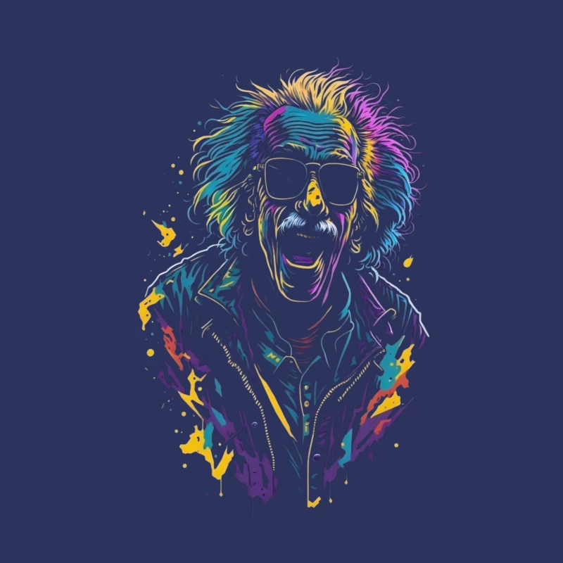 Colorful Retro Cartoon Illustration Male T-Shirt