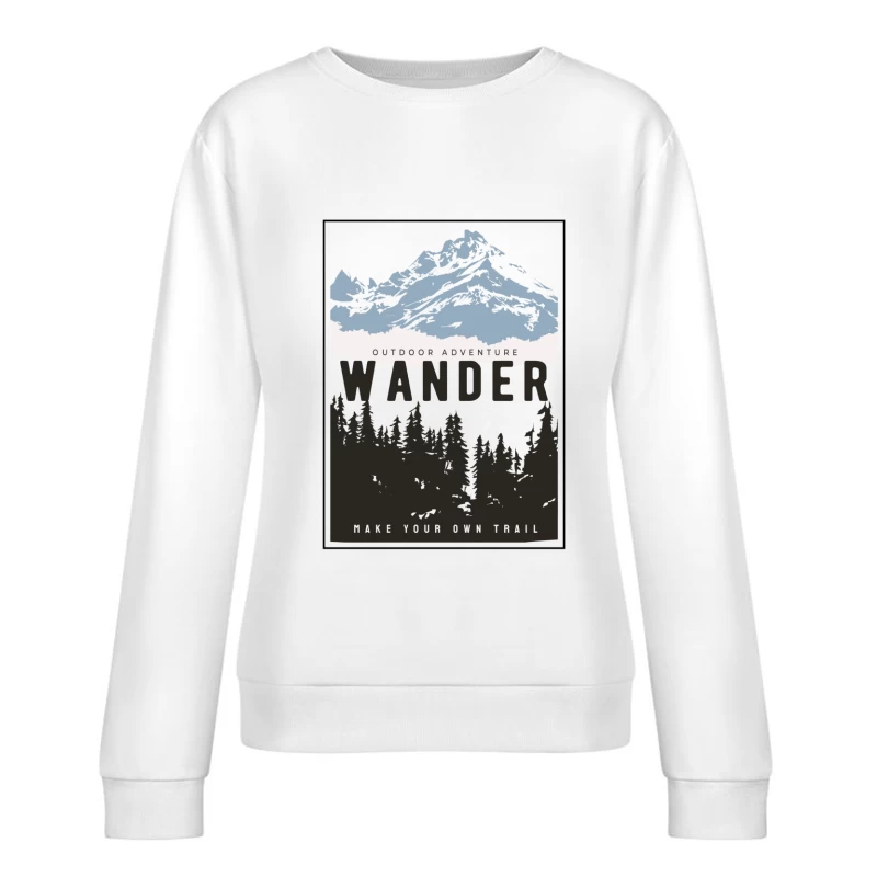 Outdoor Abenteuer: Berge und Wälder Damen Pullover Sweatshirt