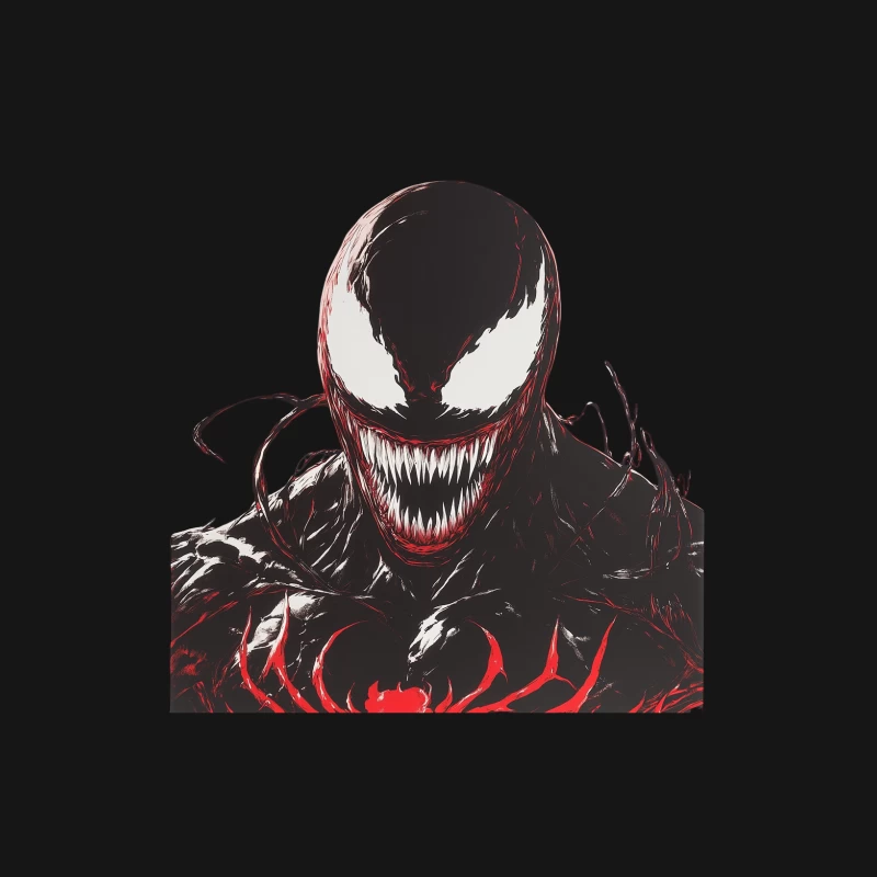 Menacing Venom: Marvel's Iconic Symbiote Villain Female Long Sleeve T-Shirt