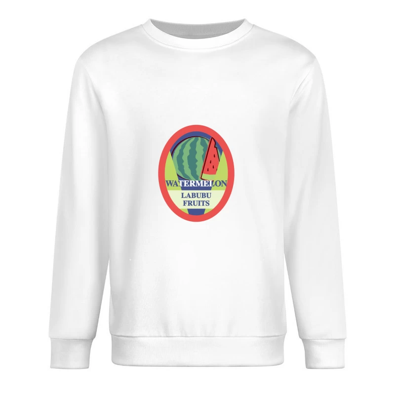 Wassermelonen-Etikett von Labubu Fruits Herren Pullover Sweatshirt