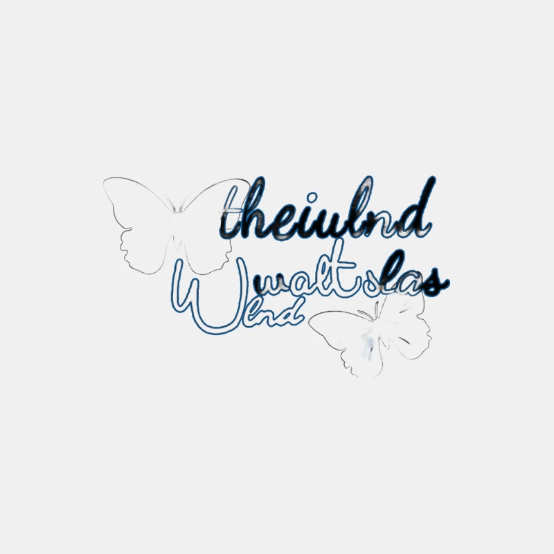 Schmetterlingsdesign mit Schriftzug Herren Tanktops