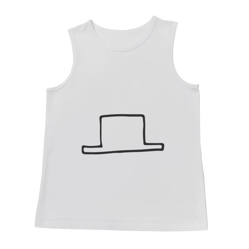 Silhouette de Chapeau Minimaliste Homme Débardeur
