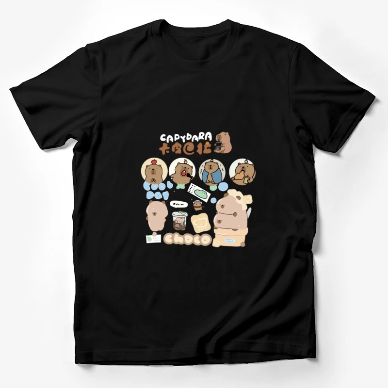 Illustrations Adorables de Capybara Homme T-Shirt