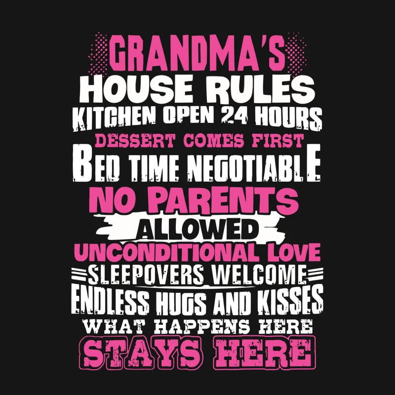 Règles amusantes chez Grand-mère Femme T-Shirt