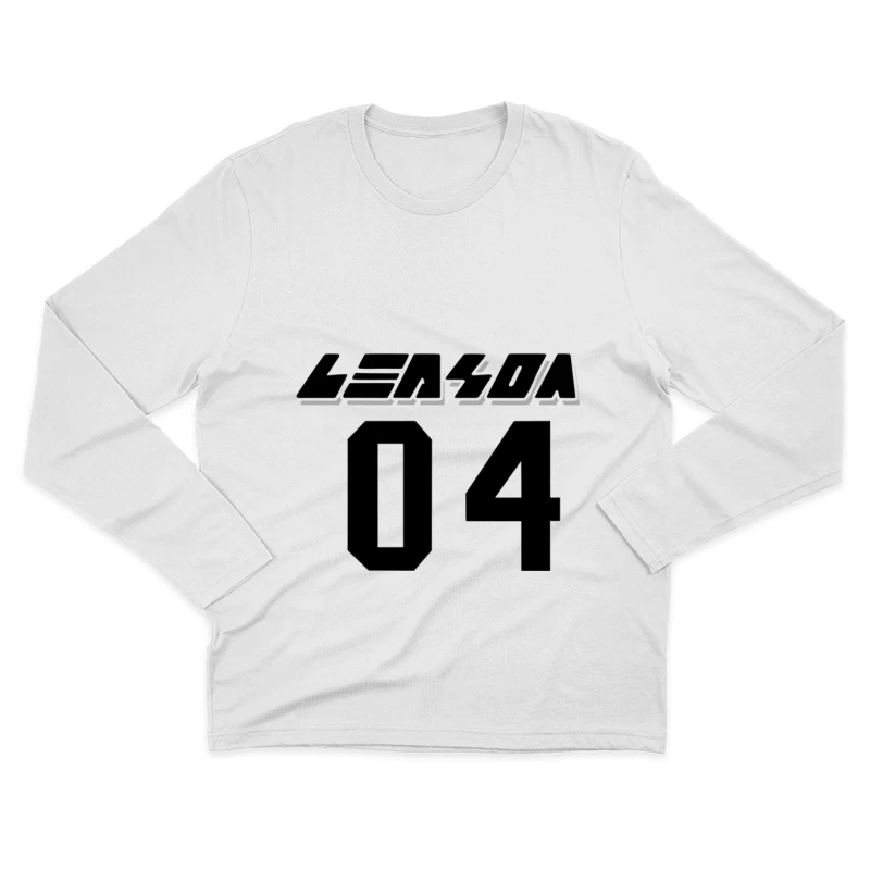 Retro-Stil Nummer 04 Herren Langarm T-Shirt