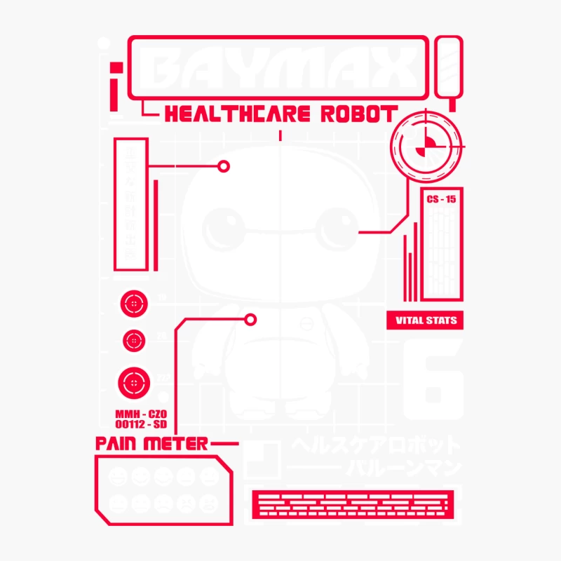 Baymax - Healthcare Robot from Disney Animation Cotton Tote Bag