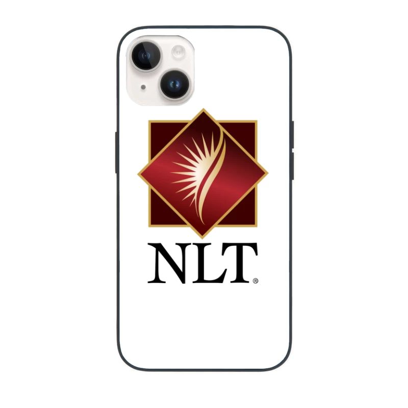 NLT Corporate Logo with Gold Diamond Design iPhone Case