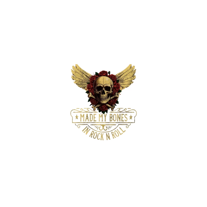 Rock and Roll Skull Design Coffee Mug