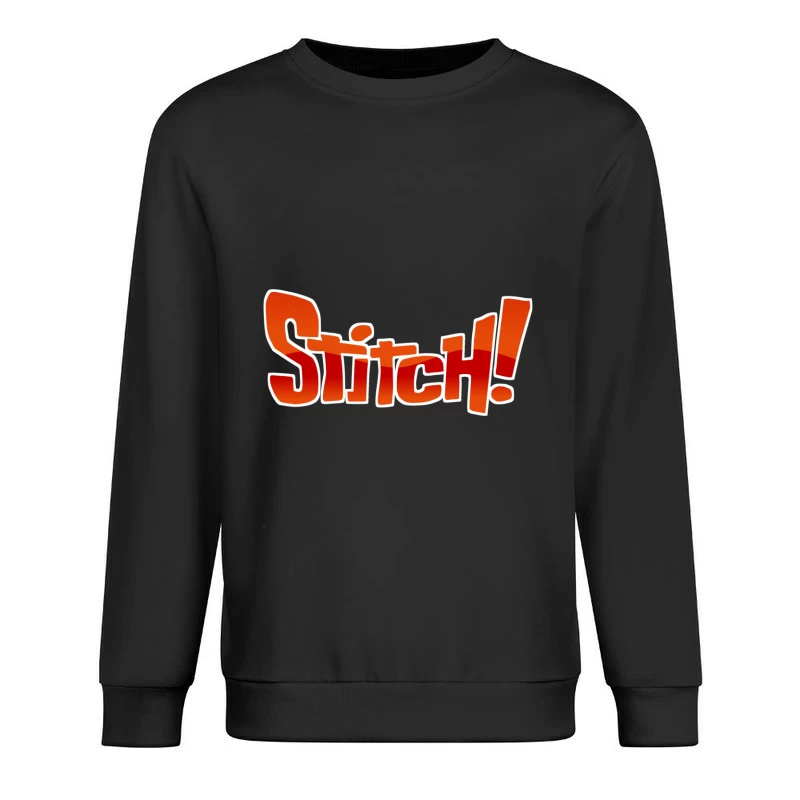 Stitch Logo from Lilo & Stitch Male Pullover Sweatshirt