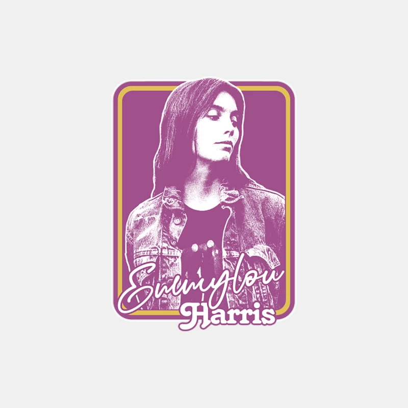 Emmylou Harris  Outlaw Country Retro Fan Design Male Tank Top