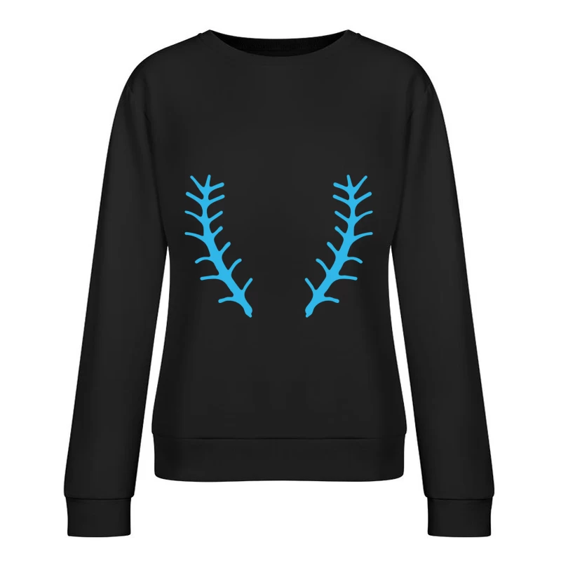 Symbole de ramification bleu Femme Sweat-shirt à enfiler