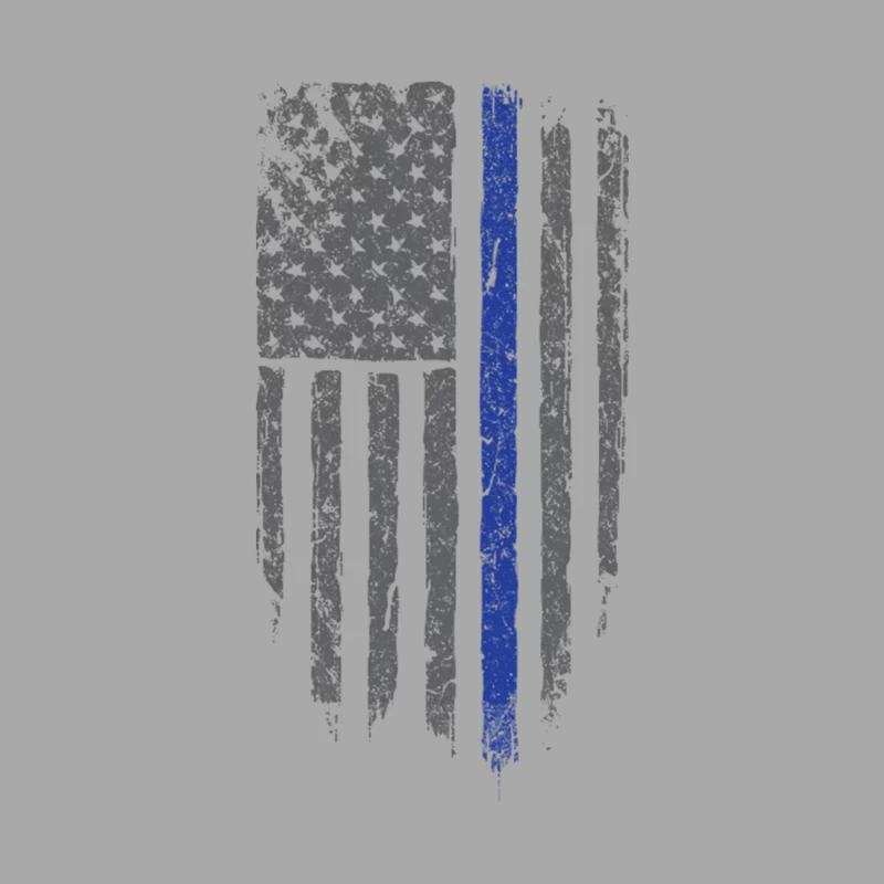 thin Blue Line Male Pullover Hoodie