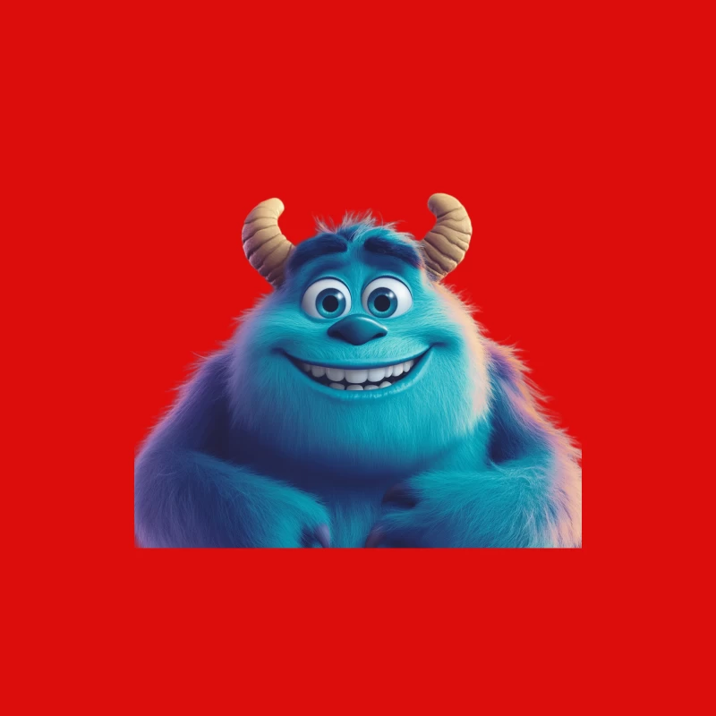 Friendly Blue Monster from Pixar's Monsters Inc Male Tank Top