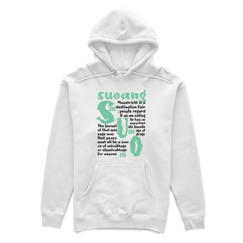 Künstlerische Buchstabenkunst Damen Pullover Hoodie