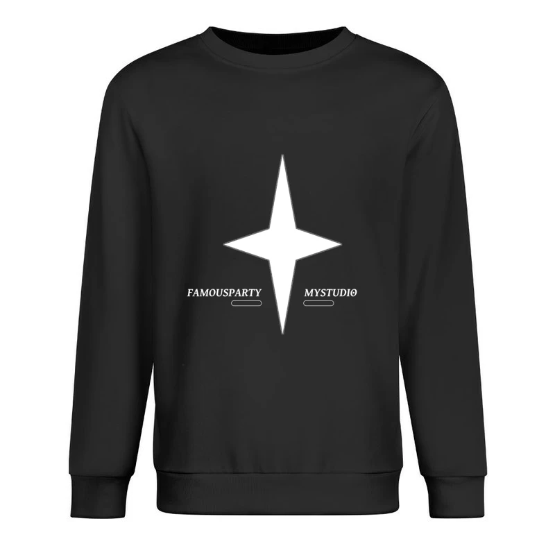 Minimalistisches Sternenlogo Herren Pullover Sweatshirt