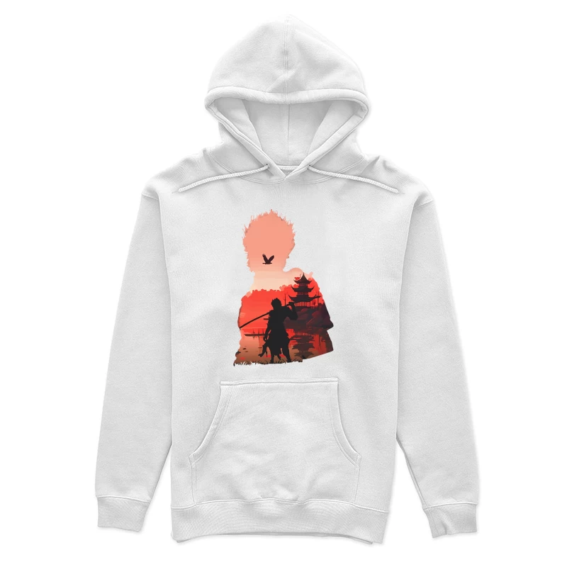 Samurai vor Sonnenuntergang Damen Pullover Hoodie