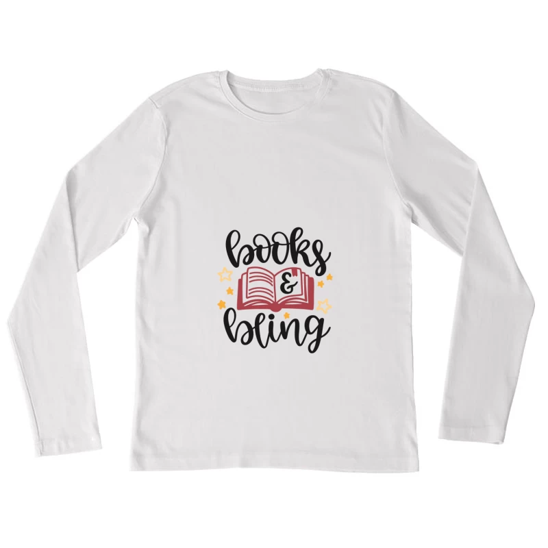 Livres et Éclat Femme Manches Longues T-Shirt