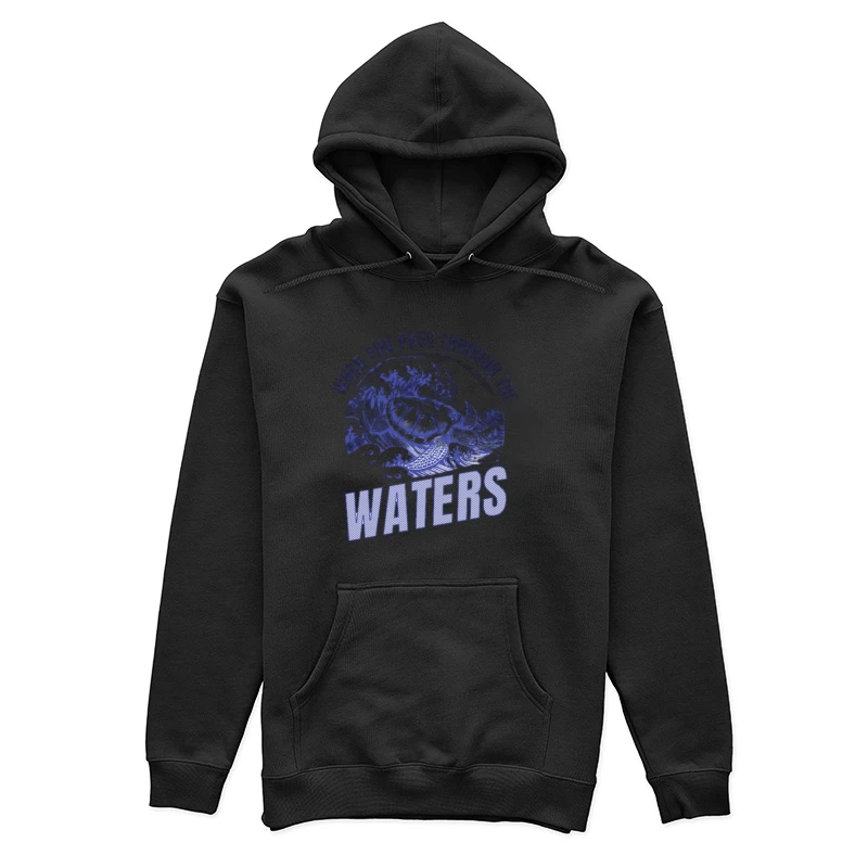 Onda Oceanica con Citazione Tartaruga Felpa con cappuccio Donna