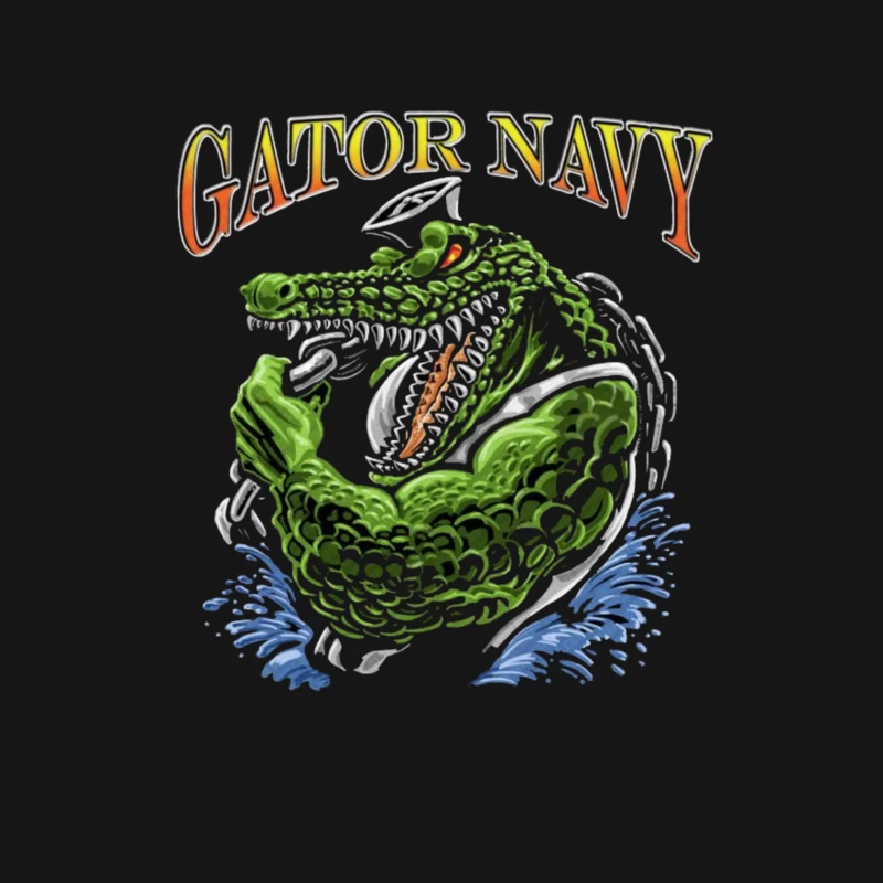 Gators Navy Male Long Sleeve T-Shirt