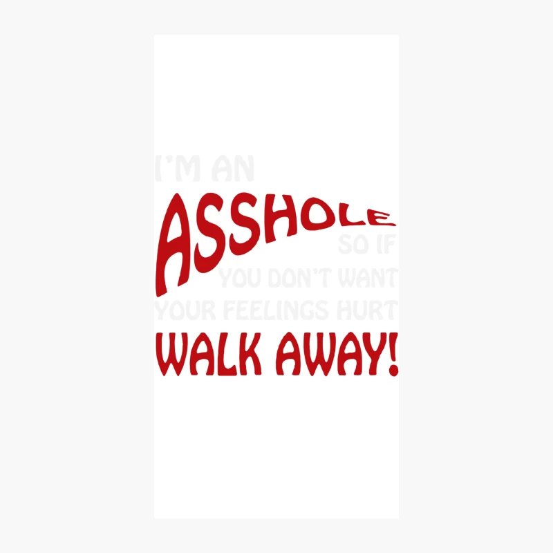 I_m An Ass Hole @sshole Funny iPhone Case