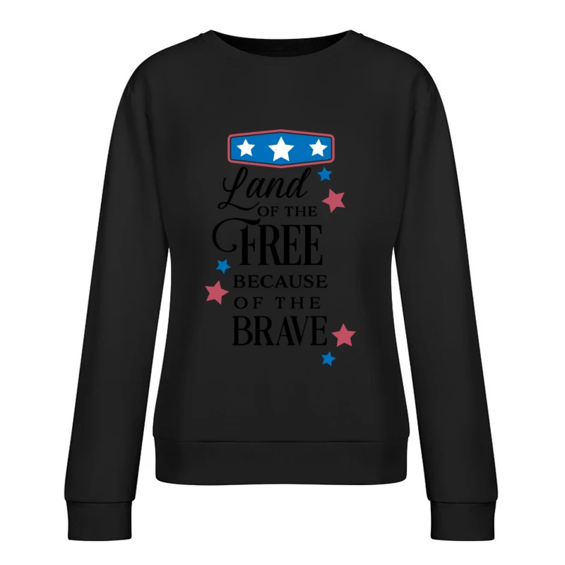 Cadre festif avec étoiles et badge Femme Sweat-shirt à enfiler