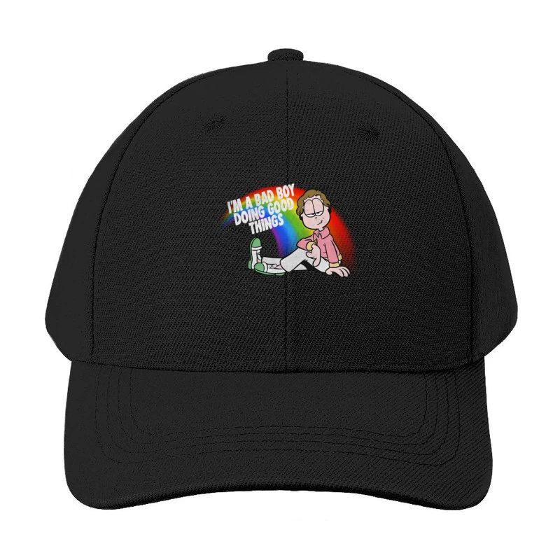 Bad Boy Sexy Jon  Vintage Look Aesthetic Meme Design Baseball Cap