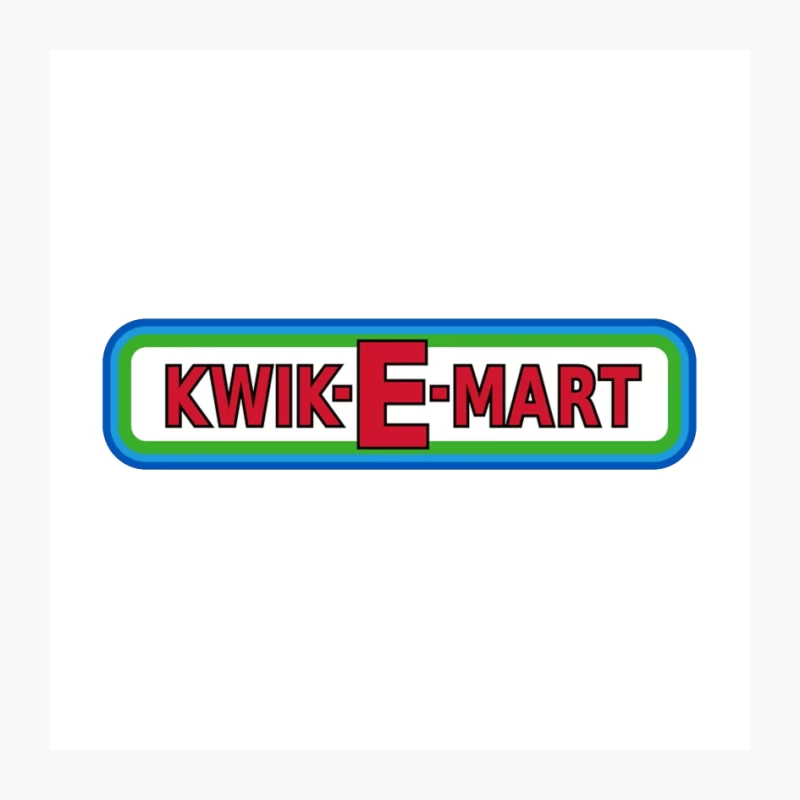 Kwik-E-Mart: Iconic Convenience Store Logo from The Simpsons Pin