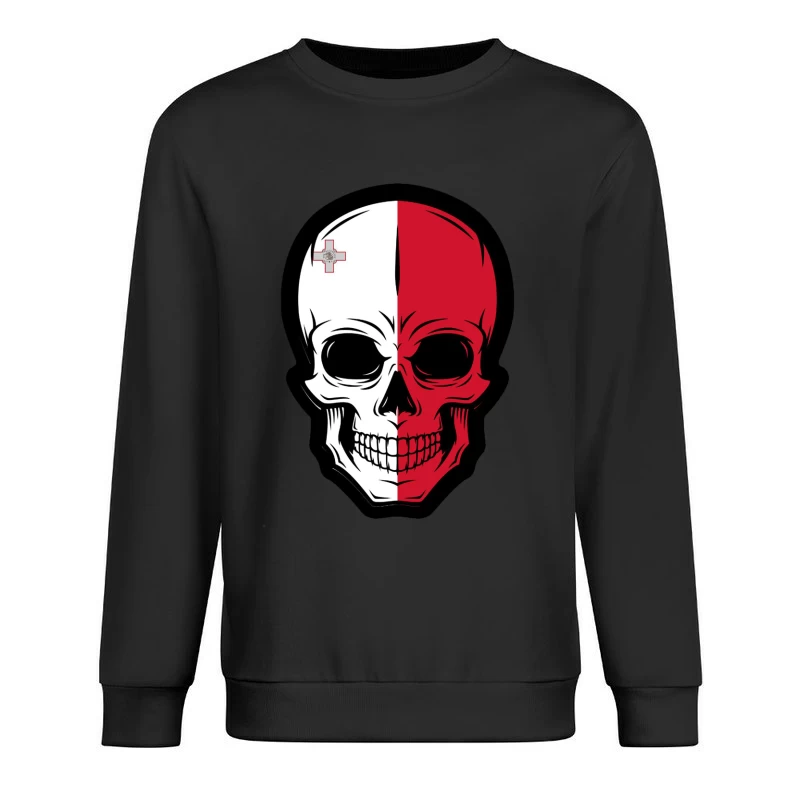 Maltesische Totenkopf-Kunst Herren Pullover Sweatshirt