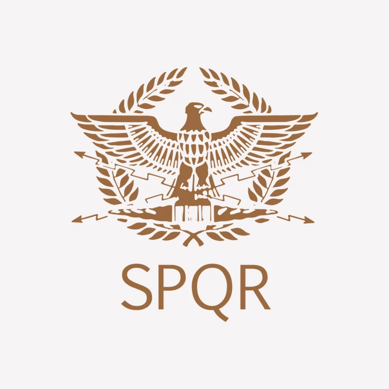 Roman Eagle Emblem with SPQR Inscription Female T-Shirt