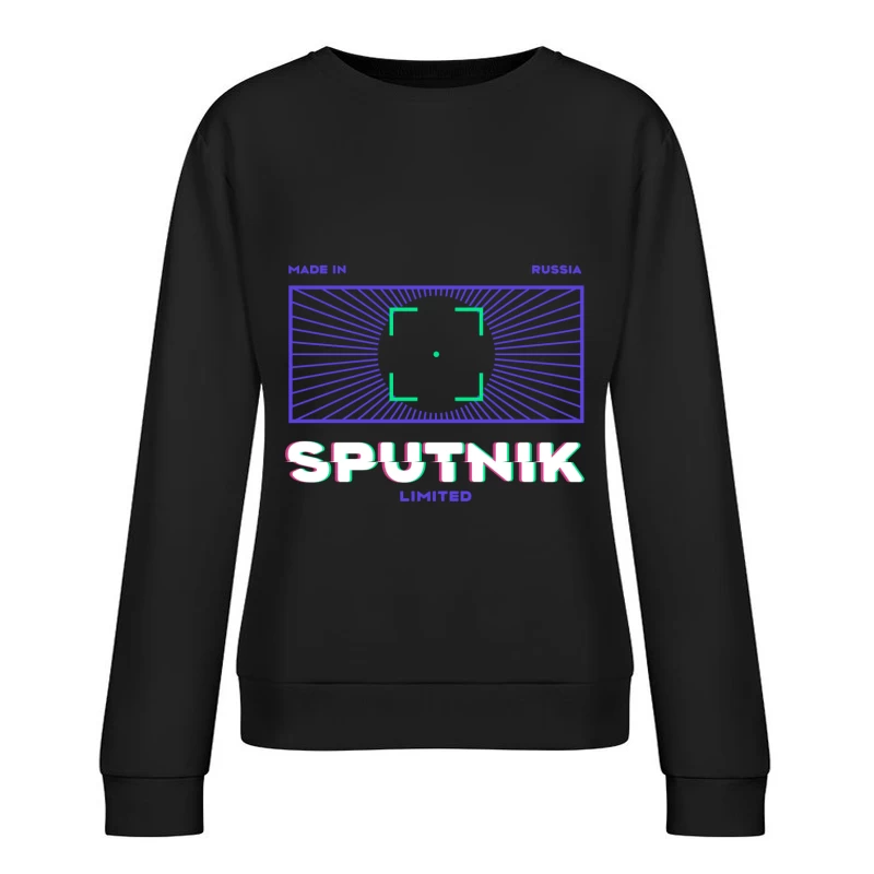Sputnik Logo Design Damen Pullover Sweatshirt