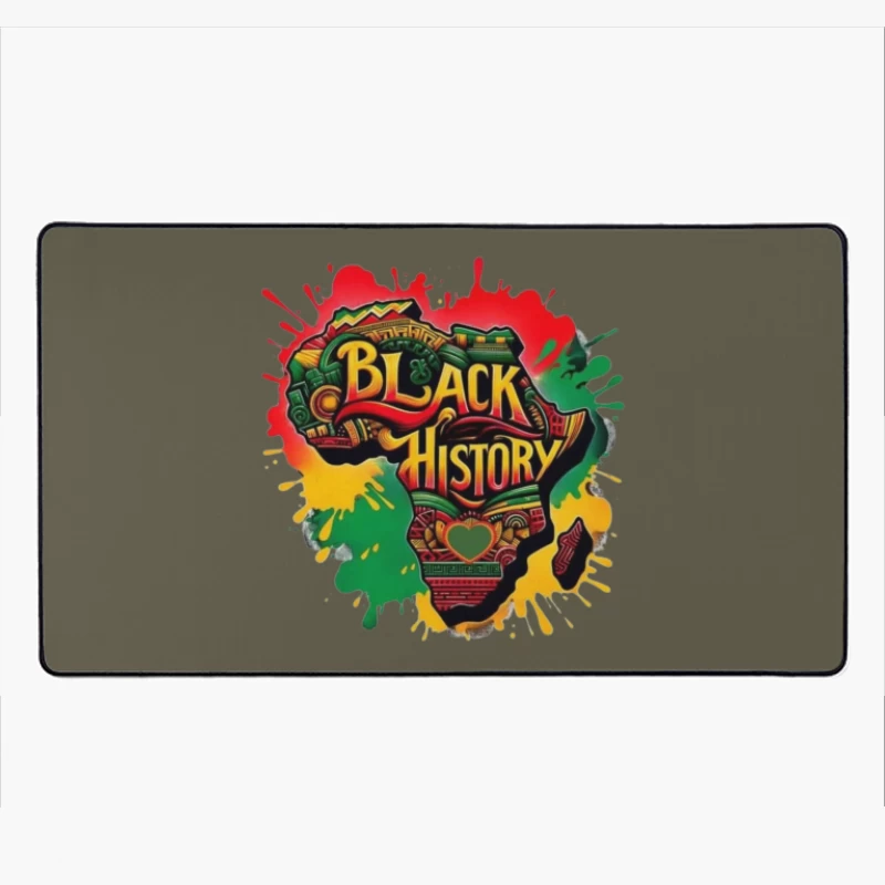Black History Celebration Artwork Desk Mat