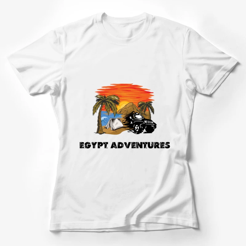 Ägypten-Abenteuer bei Sonnenuntergang Damen T-Shirt