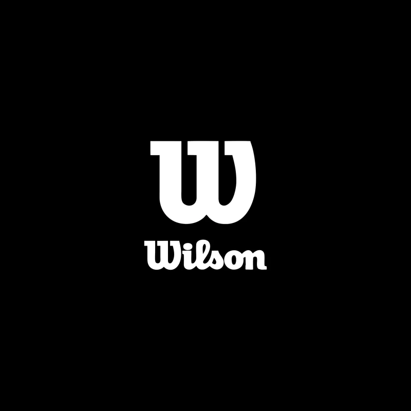 Wilson Sports Brand White Logo Design iPhone Case