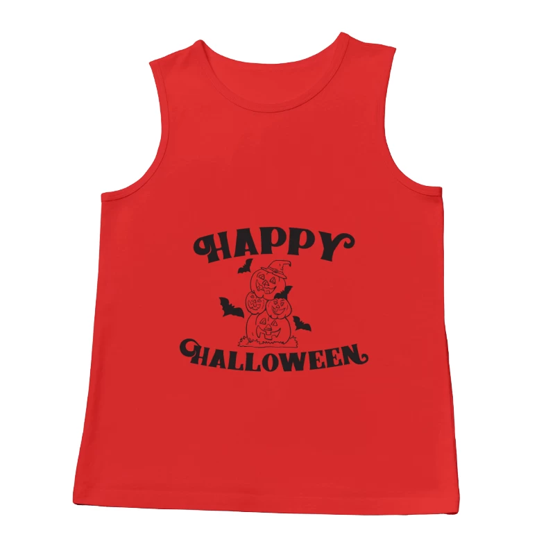 Citrouilles et chauves-souris pour Halloween Homme Débardeur