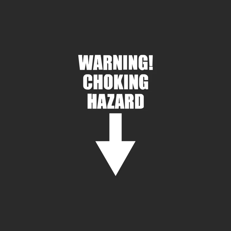 WARNING CHOKING HAZARD PRINTED Baseball Cap