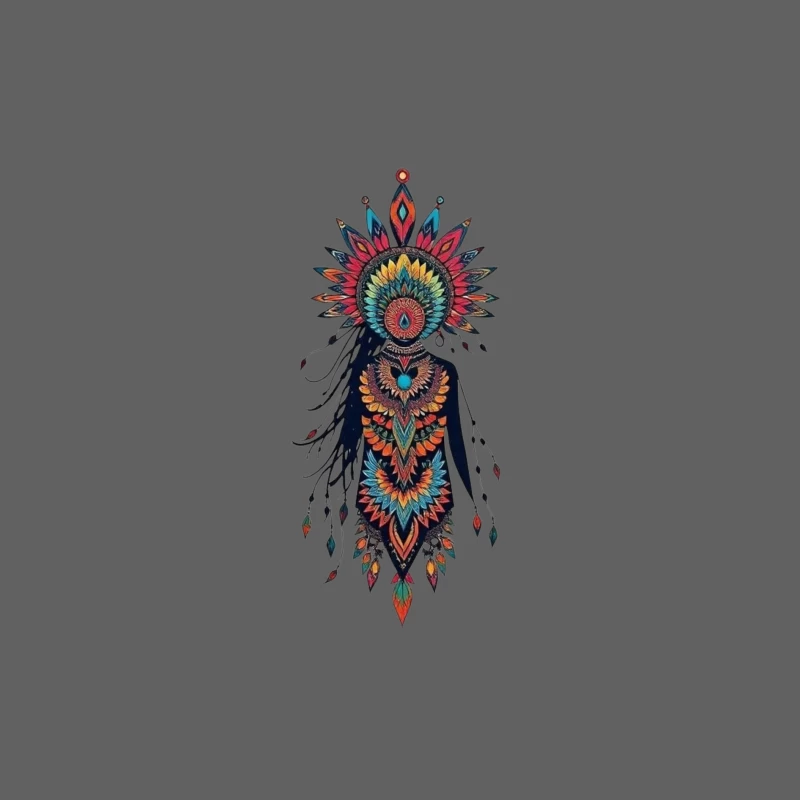 Colorful Abstract Floral Figure Art Male Tank Top