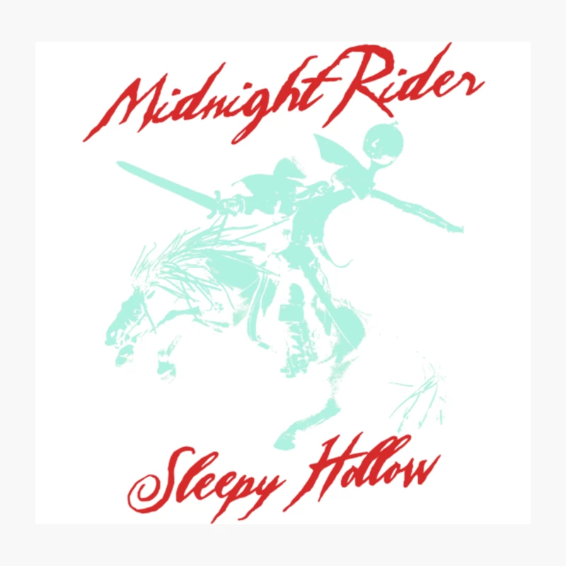 Midnight Rider of Sleepy Hollow Throw Pillow
