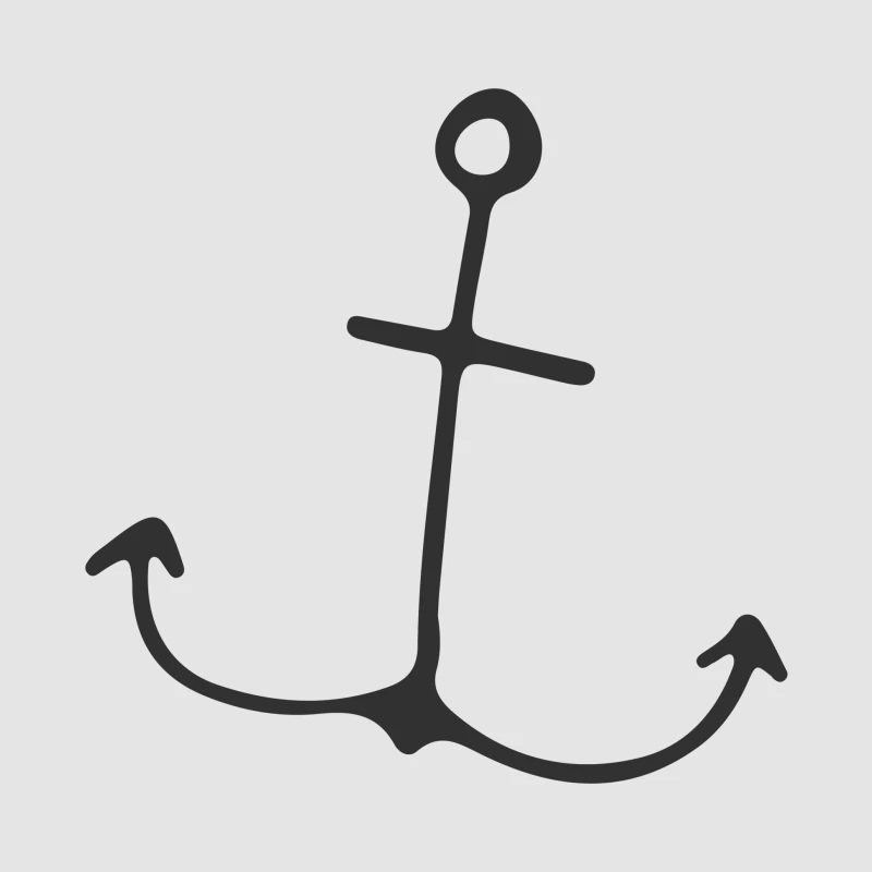 Symbole d'Ancre Marin Simple Homme Sweat à capuche