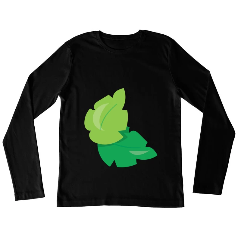 Deux feuilles superposées Femme Manches Longues T-Shirt