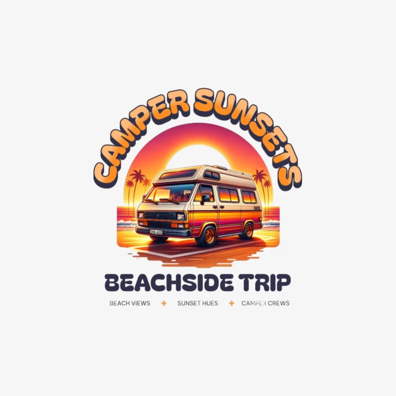 Strandreise mit Camper und Sonnenuntergängen Herren Langarm T-Shirt