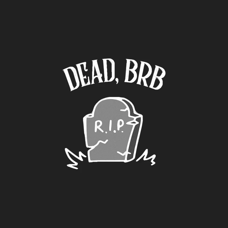 DEAD, BRB † Funny Nihilism Design Bucket Hat