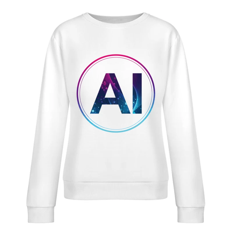 Futuristic AI Network – A Vision of Digital Innovation Female Pullover Sweatshirt