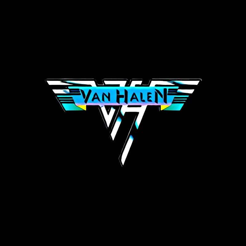 Van Halen Classic Band Logo in Retro 80s Style Coffee Mug