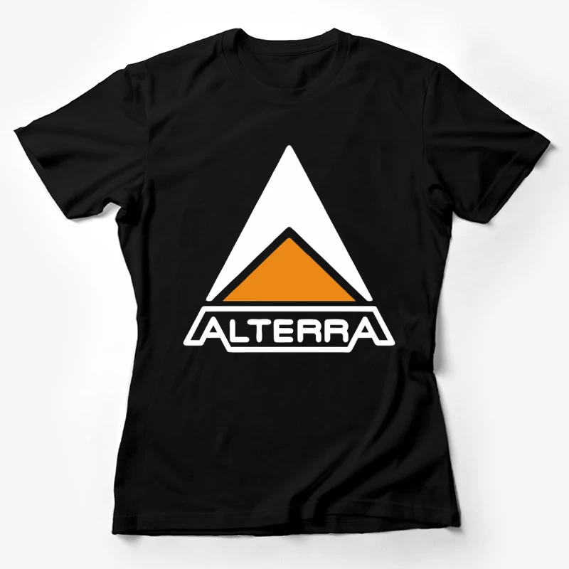 Alterra Corporate Logo with Orange Triangle Design Female T-Shirt