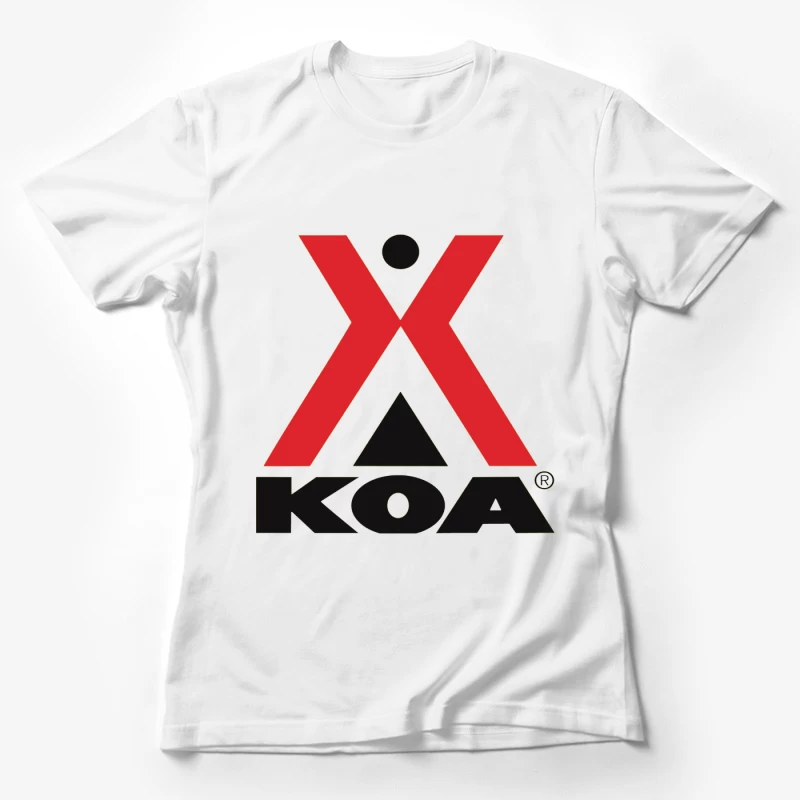 KOA (Kampgrounds of America) Official Logo Design Female T-Shirt