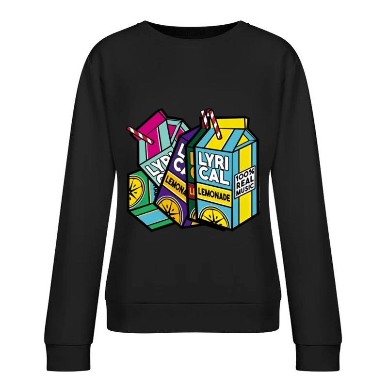 Buntes Lyrical Lemonade Design Damen Pullover Sweatshirt