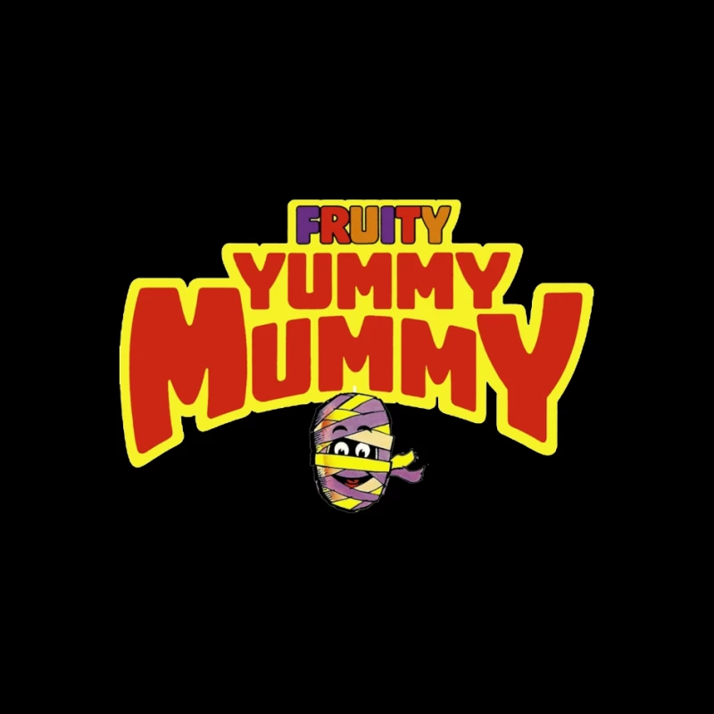 Fruity Yummy Mummy Cartoon Character Logo Pin