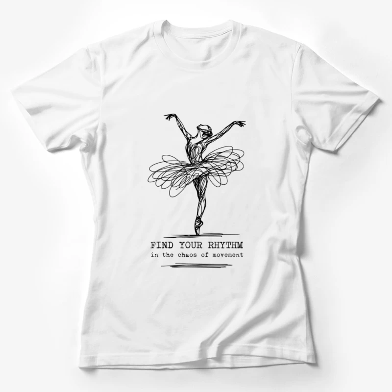 Danse de la ballerine en mouvement Femme T-Shirt