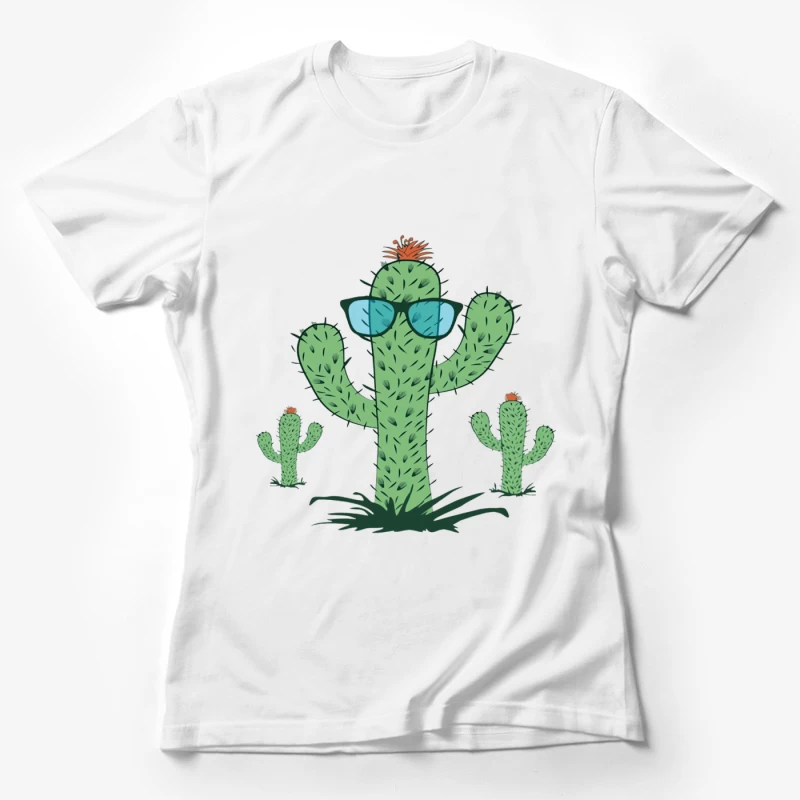 Stylische Kaktusse mit Sonnenbrille Damen T-Shirt