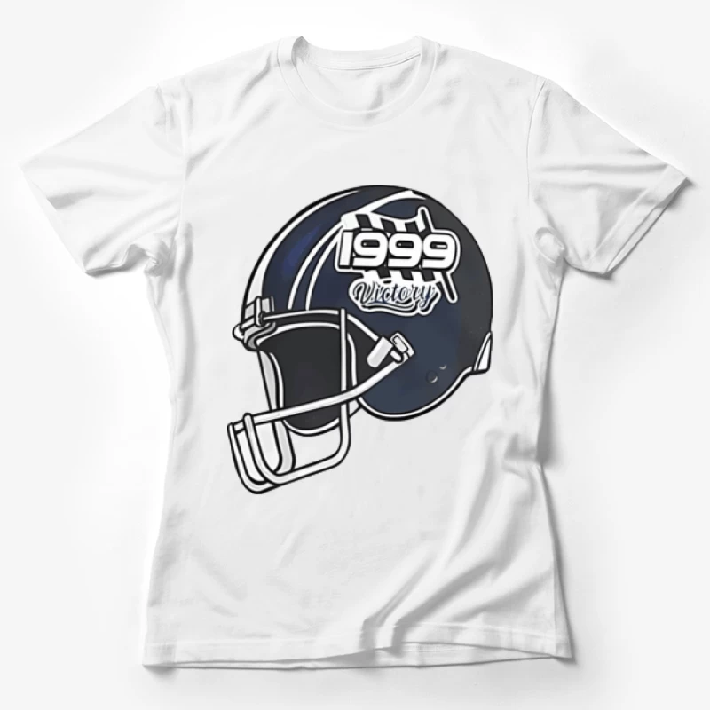 Amerikanischer Fußballhelm 1999 Sieg Damen T-Shirt